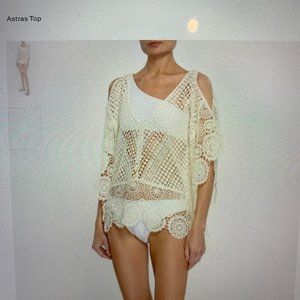 Ramy Brooks ASTRAS crochet top M/L